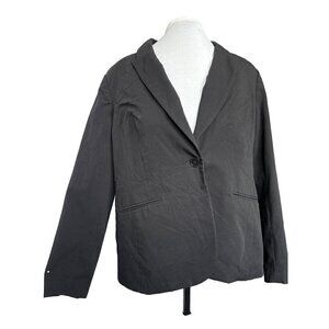 Liz Claiborne Blazer Black Women 18 Fully Lined One Button Notch Collar